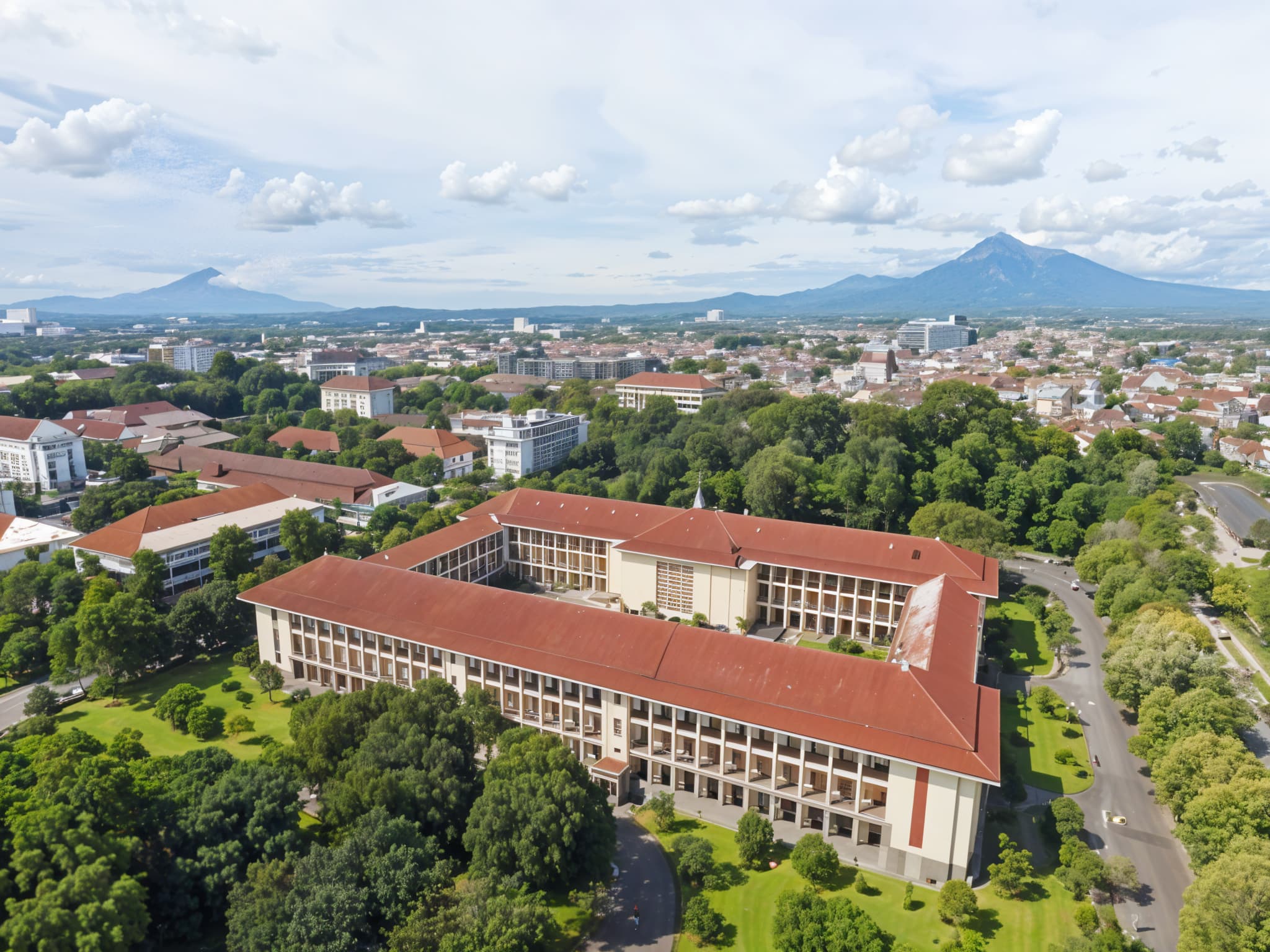 Gadjah Mada University campus visual
